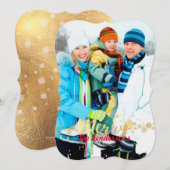 PixDezines sneeuwvlokken/vakantiekaarten Feestdagenkaart (Voorkant / Achterkant)