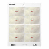 PixDezines Sneeuwvlokken Wit + Parel Etiket (Full Sheet)