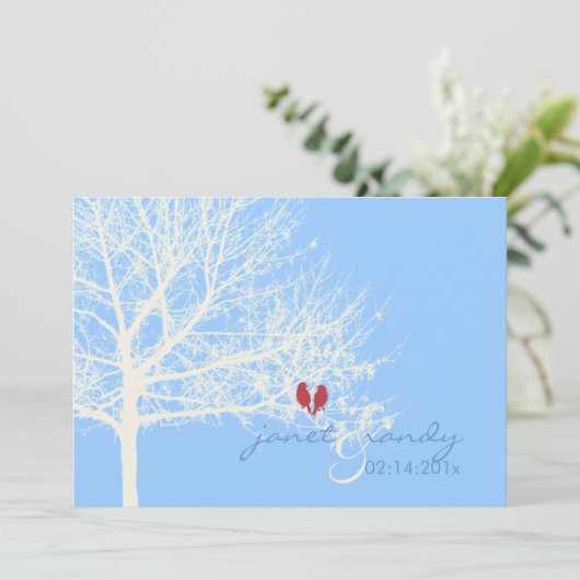 PixDezines Sneeuwvogels|Herfst|Winter|Duizelige kl Kaart (Staand voorkant)