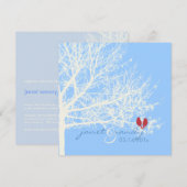 PixDezines Sneeuwvogels | Herfst + winteruitnodigi Kaart (Voorkant / Achterkant)