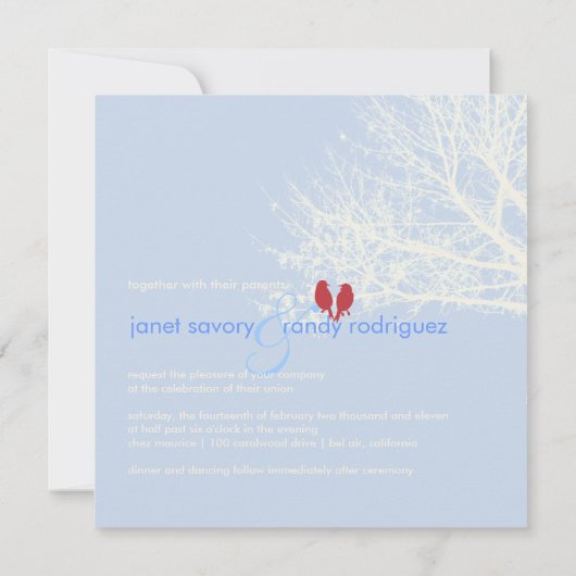 PixDezines Sneeuwvogels | Herfst + winteruitnodigi Kaart (Achterkant)