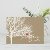 PixDezines Sneeuwvogels | Herfst + winteruitnodigi Kaart (Staand voorkant)