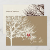 PixDezines Sneeuwvogels | Herfst + winteruitnodigi Kaart (Voorkant / Achterkant)