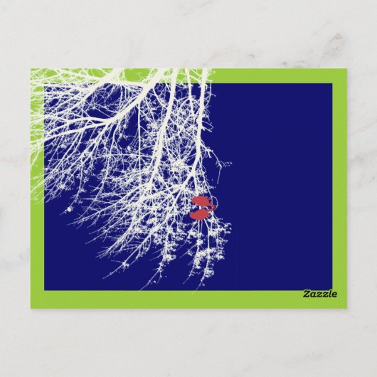 PixDezines sneeuwvogels tafelkaarten Briefkaart (Achterkant)