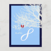 PixDezines sneeuwvogels tafelkaarten Briefkaart (Voorkant)