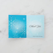 PixDezines Snowflakes / Foto bedankt kaarten (Binnen)