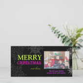 PixDezines Snowflakes, Kerstmis, DIY kleuren... Feestdagenkaart (Staand voorkant)