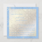 PixDezines Snowflakes, Winter Wedding/DIY kleur! Kaart (Achterkant)