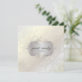 PixDezines SNOWFLAKES / WINTER WEDDING Kaart (Staand voorkant)