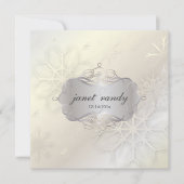 PixDezines SNOWFLAKES / WINTER WEDDING Kaart (Voorkant)