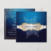 PixDezines Snowflakes, Winterevenementen Kaart (Voorkant / Achterkant)