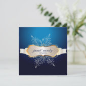 PixDezines Snowflakes, Winterevenementen Kaart (Staand voorkant)