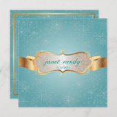 PixDezines Snowflakes, Winterevenementen Kaart (Voorkant / Achterkant)