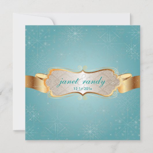 PixDezines Snowflakes, Winterevenementen Kaart (Voorkant)