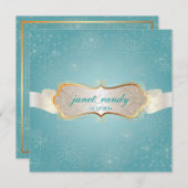 PixDezines Snowflakes, Winterevenementen Kaart (Voorkant / Achterkant)