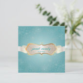 PixDezines Snowflakes, Winterevenementen Kaart (Staand voorkant)