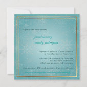 PixDezines Snowflakes, Winterevenementen Kaart (Achterkant)