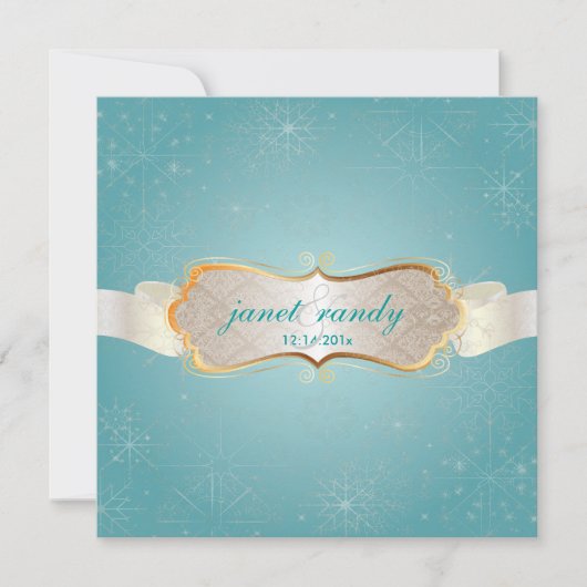 PixDezines Snowflakes, Winterevenementen Kaart (Voorkant)