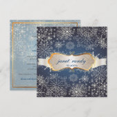 PixDezines Snowflakes, Winterevenementen Kaart (Voorkant / Achterkant)