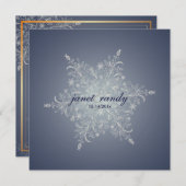 PixDezines Snowflakes, Winterevenementen Kaart (Voorkant / Achterkant)