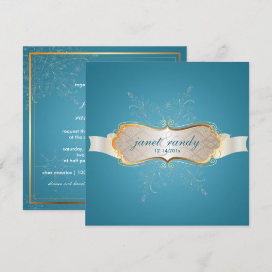 PixDezines Snowflakes, Winterevenementen Kaart (Voorkant / Achterkant)