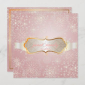 PixDezines Snowflakes, Winterevenementen Kaart (Voorkant / Achterkant)