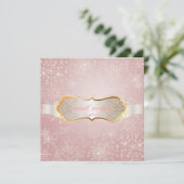 PixDezines Snowflakes, Winterevenementen Kaart (Staand voorkant)