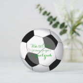 PixDezines soccer bar mitzvah/DIY kleur Kaart (Staand voorkant)
