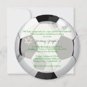 PixDezines soccer bar mitzvah/DIY kleur Kaart (Achterkant)