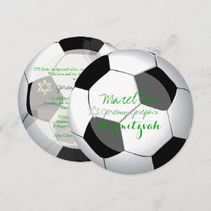 PixDezines soccer bar mitzvah/DIY kleur Kaart