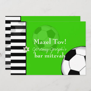 PixDezines soccer bar mitzvah/DIY kleur Kaart