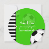 PixDezines soccer bar mitzvah/DIY kleur Kaart (Voorkant)