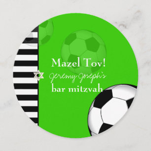 PixDezines soccer bar mitzvah/DIY kleur Kaart