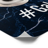 PixDezines Social Media Hashtag, Feestposter Poster (Hoek)