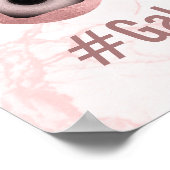 PixDezines Social Media Hashtag, Feestposter Poster (Hoek)