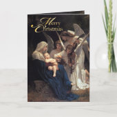 PixDezines Songs of Angels, Holiday Greeting Cards Feestdagen Kaart (Voorkant)