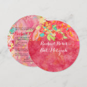 PixDezines sophie's garden/Bat Mitswa Kaart (Voorkant / Achterkant)