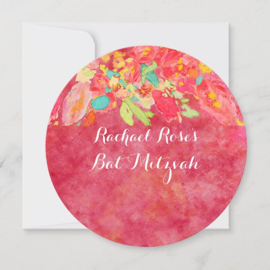 PixDezines sophie's garden/Bat Mitswa Kaart (Voorkant)