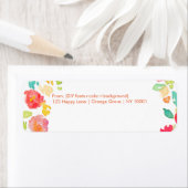 PixDezines sophie's tuin/bloemrijke waterverf Etiket (Insitu)