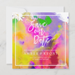 PixDezines sparen Datum/Kleur Looppas/Regelboog Save The Date