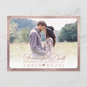 PixDezines sparen de Datum/het Fancy Manuscript Aankondigingskaart