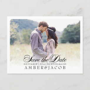 PixDezines sparen de Datum/het Fancy Manuscript Aankondigingskaart