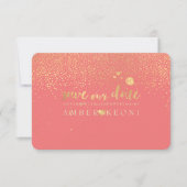 PixDezines — Specificaties Faux Gold/Opslagdatum/D Save The Date (Voorkant)