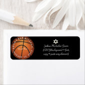 ✡ pixDezines spel op! Basketbal Bar Mitzvah Etiket (Insitu)