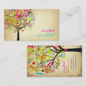 PixDezines Spring blooms/boomtrimmers ♥ ♥ Visitekaartje (Voorkant / Achterkant)