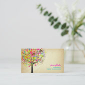 PixDezines Spring blooms/boomtrimmers ♥ ♥ Visitekaartje (Staand voorkant)