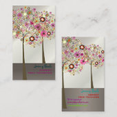 PixDezines Spring Blooms/DIY achtergrondkleur!! Visitekaartje (Voorkant / Achterkant)