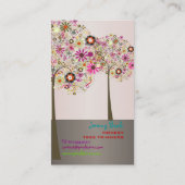 PixDezines Spring Blooms/DIY color! Visitekaartje (Achterkant)