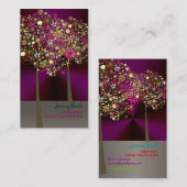 PixDezines Spring Blooms/DIY kleur!! Visitekaartje (Voorkant / Achterkant)