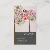 PixDezines Spring Blooms/krijtbord Visitekaartje (Achterkant)